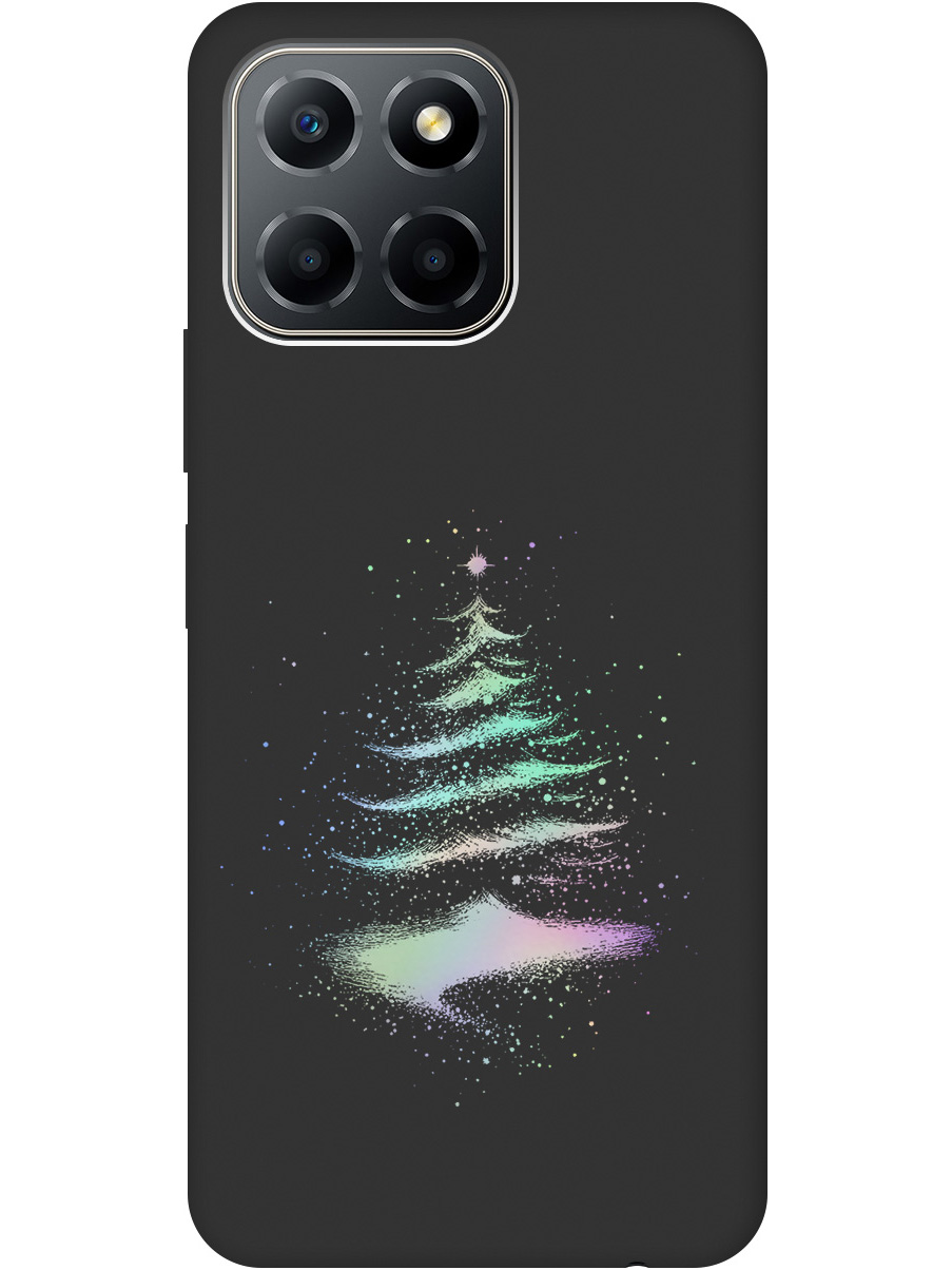 

Силиконовый чехол на Honor X6/X8 5G с принтом "Елочка" матовый черный, Черный;серебристый, 762092241