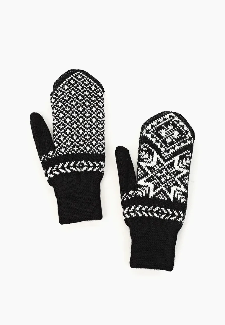 

Варежки женский Baon B361504, black, Черный, B361504