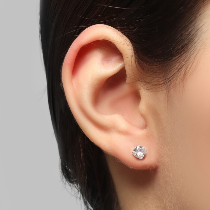 

Серьги пусеты из бижутерного сплава Queen Fair 9681663, стразы
