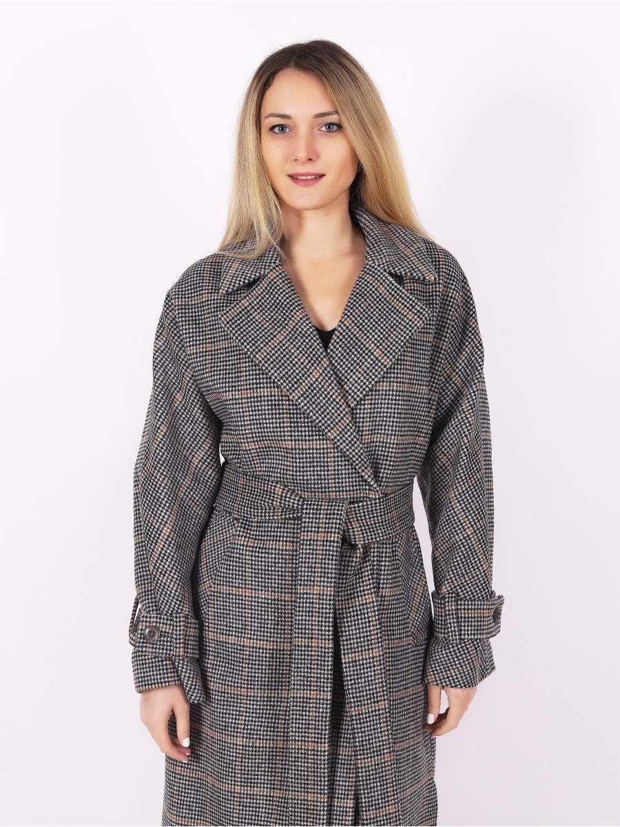 

Пальто женское Louren Wilton 46 серое 48 RU, 046