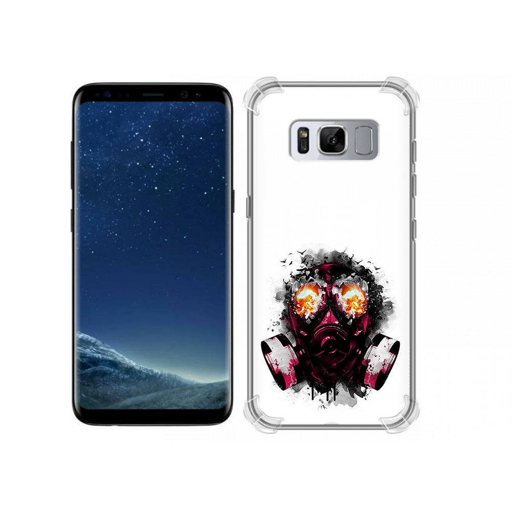 

Чехол MyPads Tocco для Samsung Galaxy S8 красный противогаз (PT62300.601.412), Прозрачный, Tocco