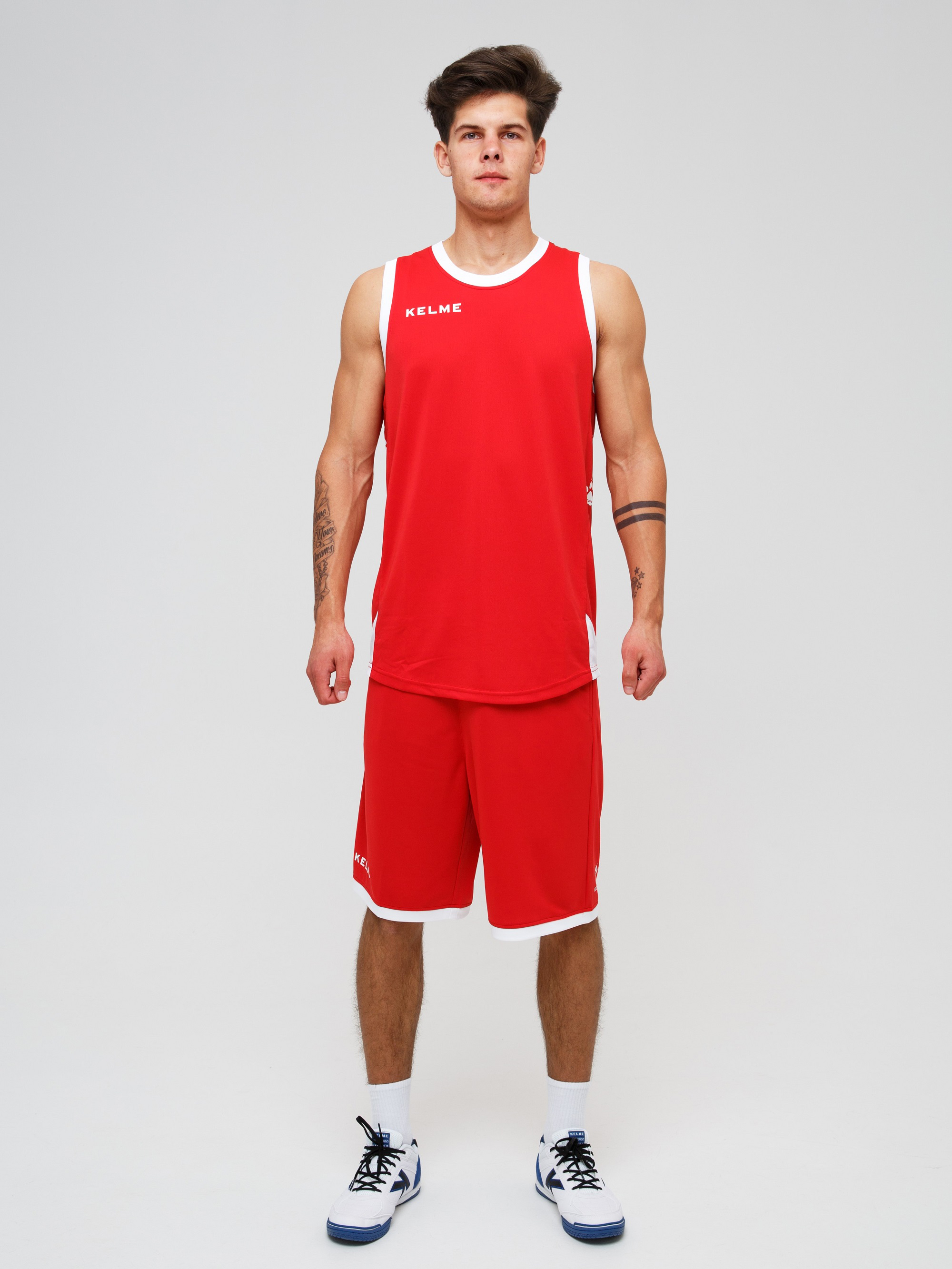 Спортивная форма баскетбольная KELME Basketball uniform (Adults) красный, XXL INT