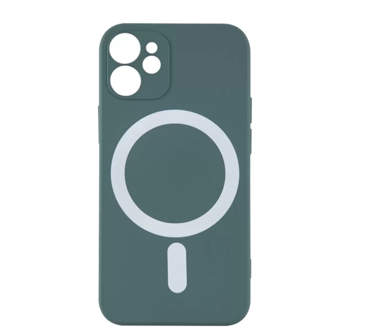 

Чехол накладка Barn&Hollis для iPhone 12 mini, для magsafe, зеленая, Зеленый
