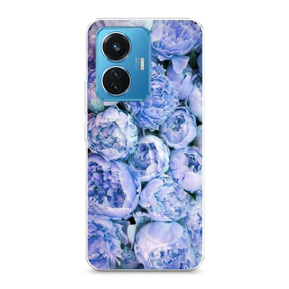 

Чехол Awog на Vivo T1 44W "Пионы голубые", 267150-8