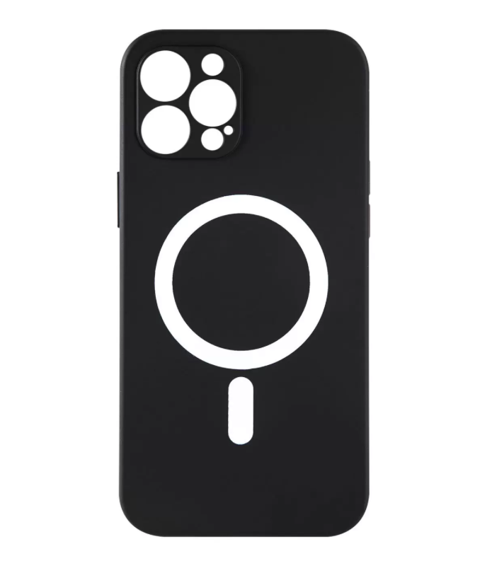 

Чехол накладка Barn&Hollis для iPhone 12 Pro, для magsafe, черная, Черный