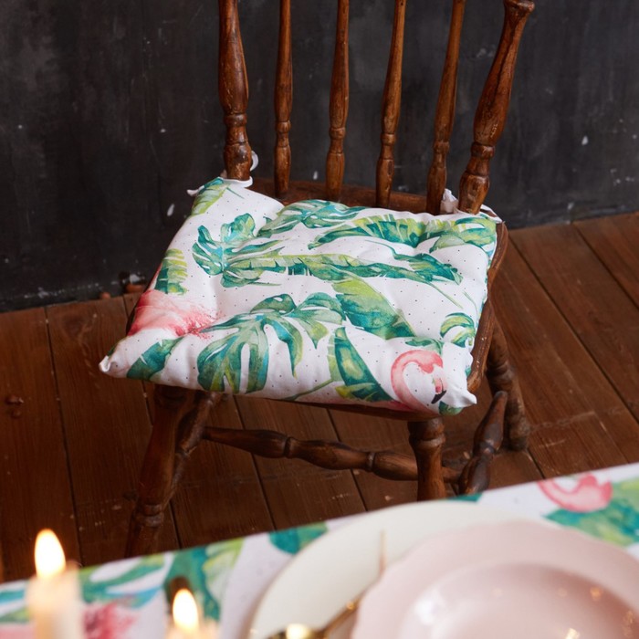 

Сидушка на стул "Доляна" Tropical kitchen 42х42х7см, МИКС,100% хл,164 г/м2, Tropical kitchen
