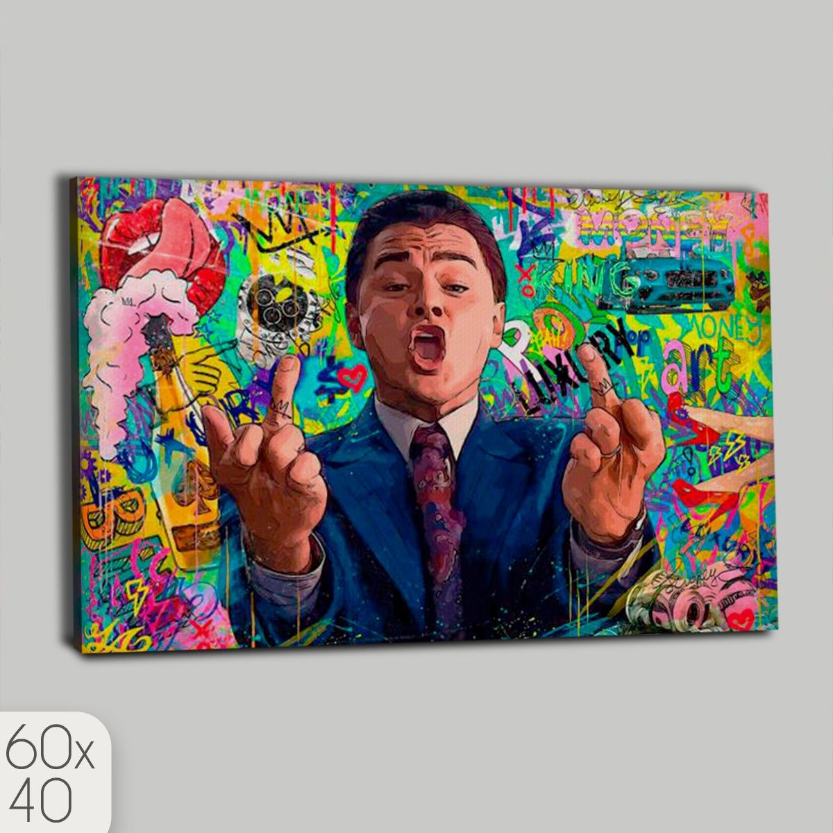 Картина интерьерная на холсте Фильм Волк с Уолл Стрит Леонардо Ди Каприо - 1957