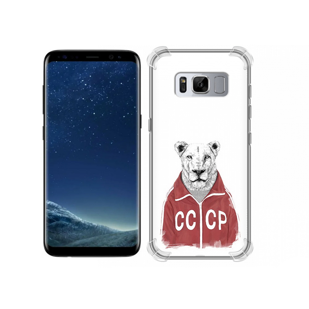 

Чехол MyPads Tocco для Samsung Galaxy S8 львица ссср (PT62300.601.450), Прозрачный, Tocco