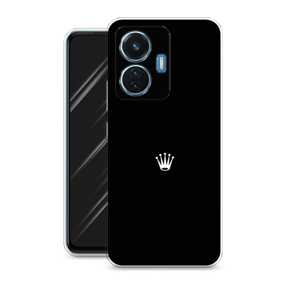 

Чехол Awog на Vivo T1 44W "Белая корона на черном фоне", Белый;черный, 267150-7