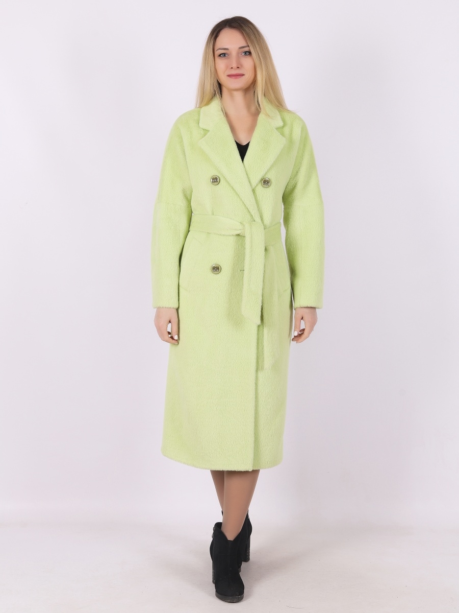 Пальто женское Louren Wilton 62 зеленое 46 RU