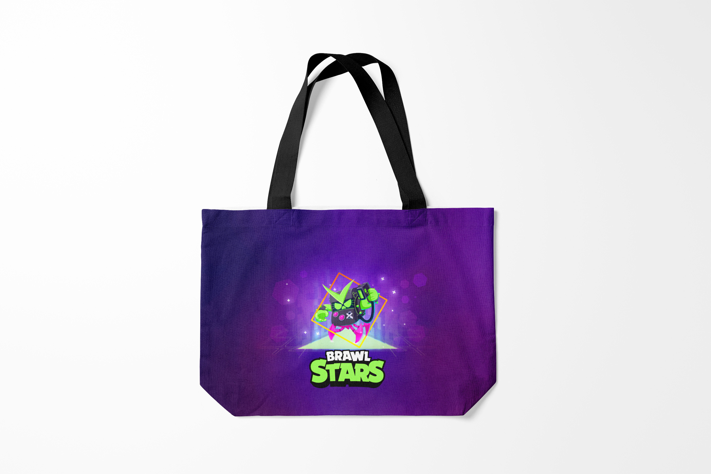 

Сумка шoппер унисекс Burnettie Brawl Stars Stars. Virus 8 Bit, фиолетовый, Brawl Stars Stars. Virus 8 Bit