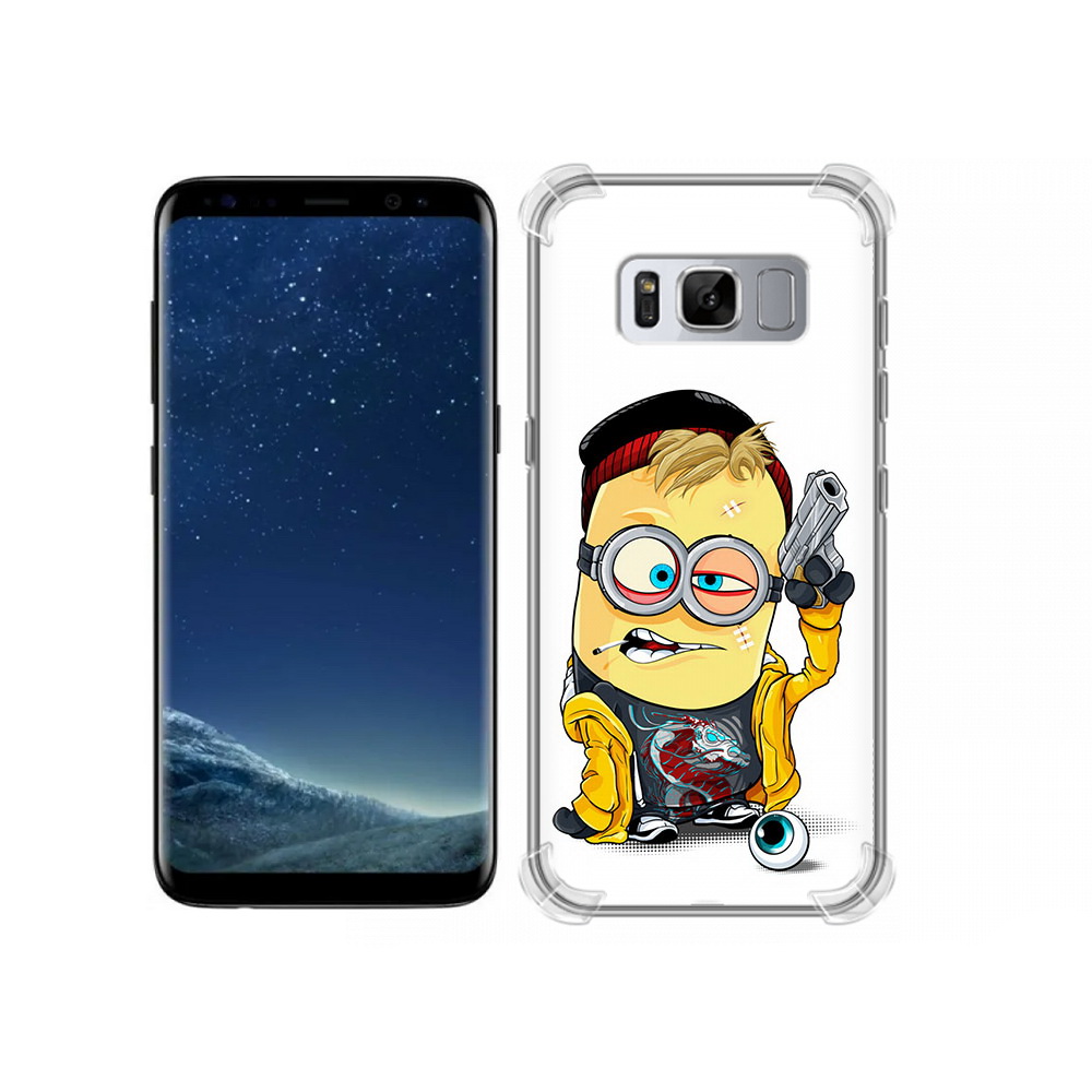 

Чехол MyPads Tocco для Samsung Galaxy S8 миньон бандит (PT62300.601.475), Прозрачный, Tocco