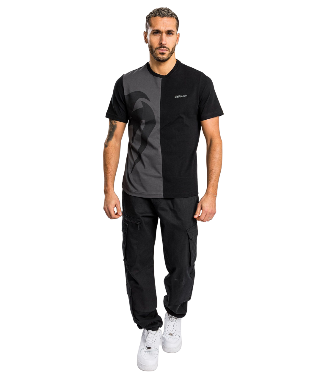

Футболка Venum Tecmo Giant Split T-shirt, р.M, черный, серый, Tecmo Giant Split T-shirt