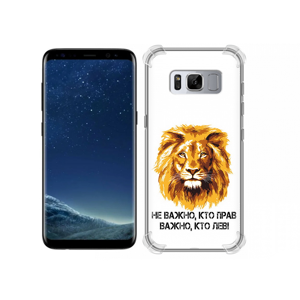 

Чехол MyPads Tocco для Samsung Galaxy S8 мудрый лев (PT62300.601.486), Прозрачный, Tocco