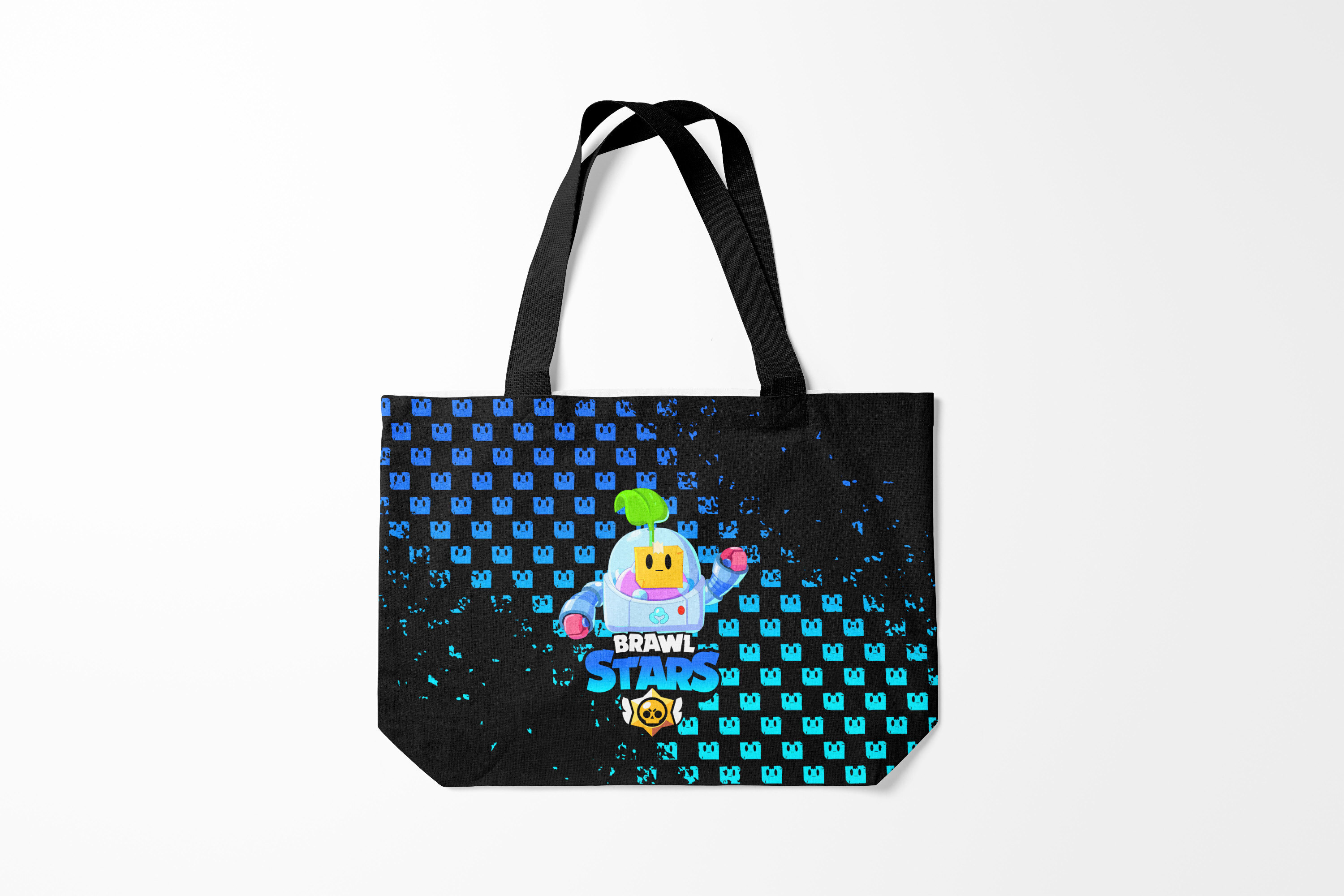 

Сумка шoппер унисекс Burnettie Brawl Stars SPROUT., черный, Brawl Stars SPROUT.