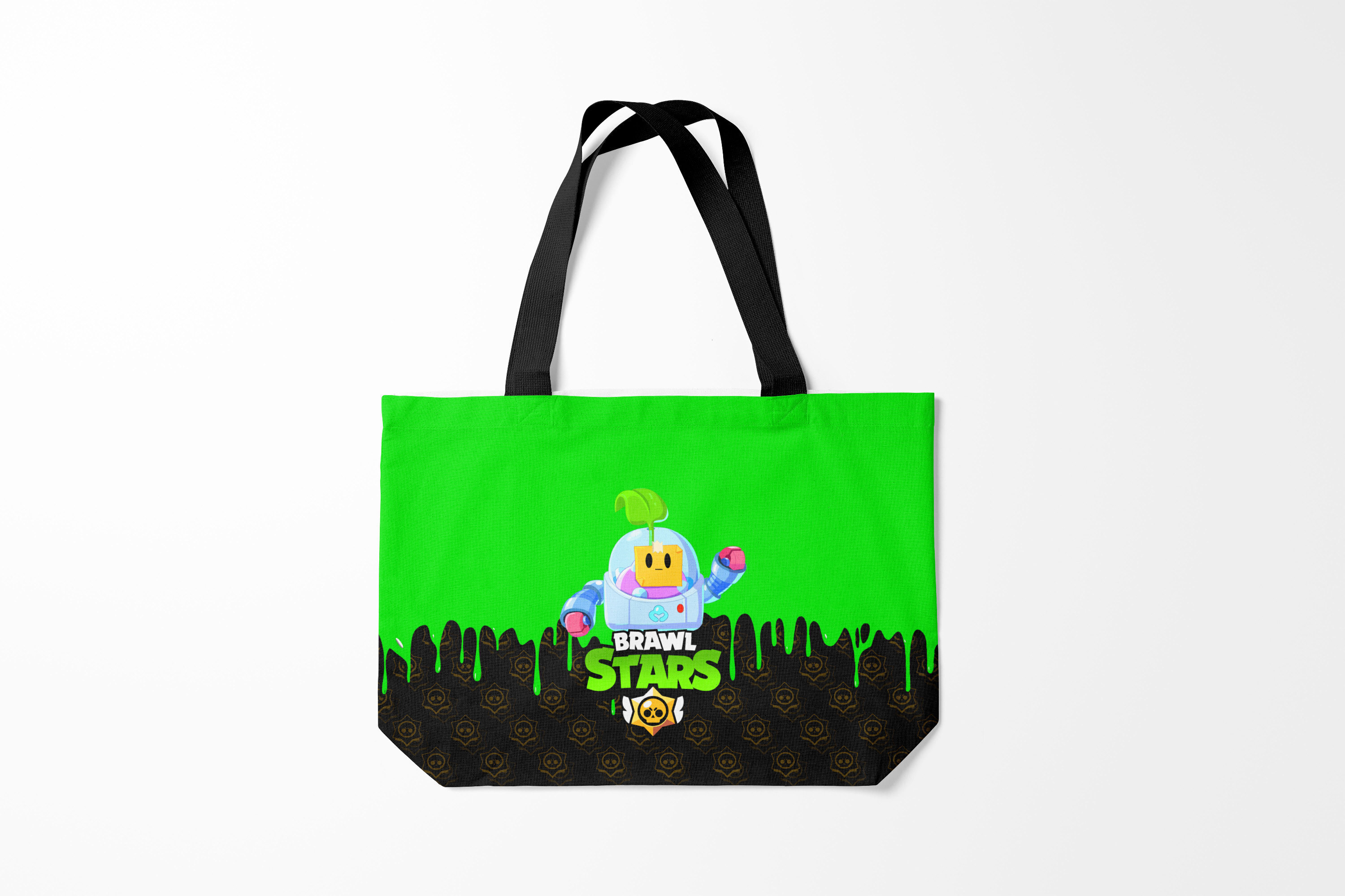 

Сумка шoппер унисекс Burnettie Brawl Stars SPROUT., зеленый, Brawl Stars SPROUT.