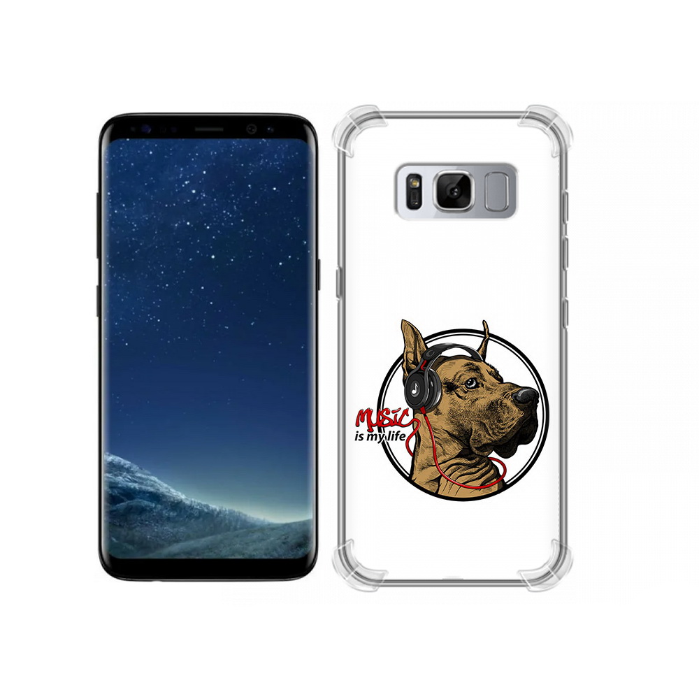 Чехол MyPads Tocco для Samsung Galaxy S8 музыкальная собака (PT62300.601.490)