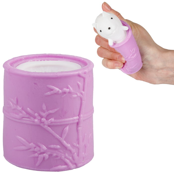 

Игрушка-антистресс 1Toy Жмяка Выскочка Бурундук 5х6х7 см, фиолетовый, Т23259-6
