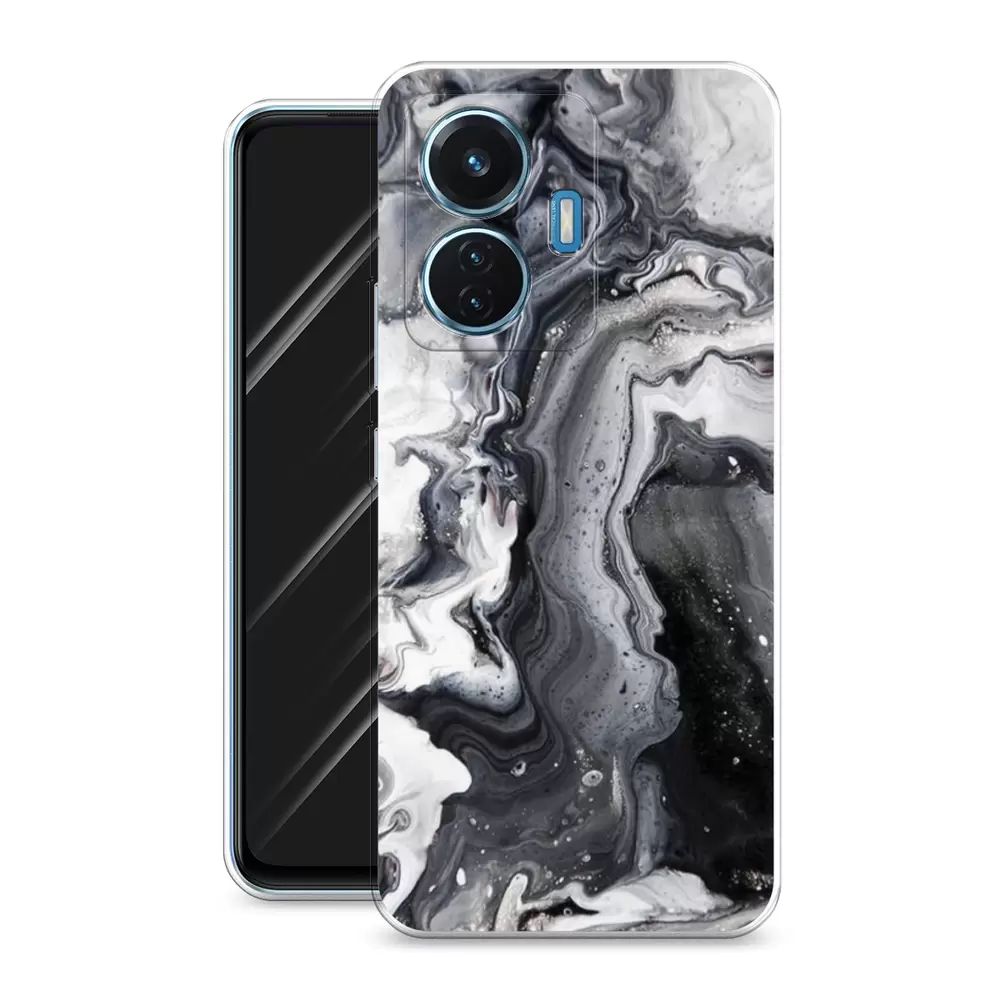 

Чехол Awog на Vivo T1 44W "Бело-черные сложные полосы", Белый;черный, 267150-3