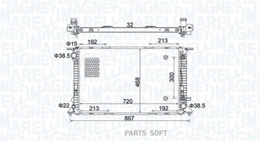 

Радиатор [720X474] Magneti Marelli 350213161800