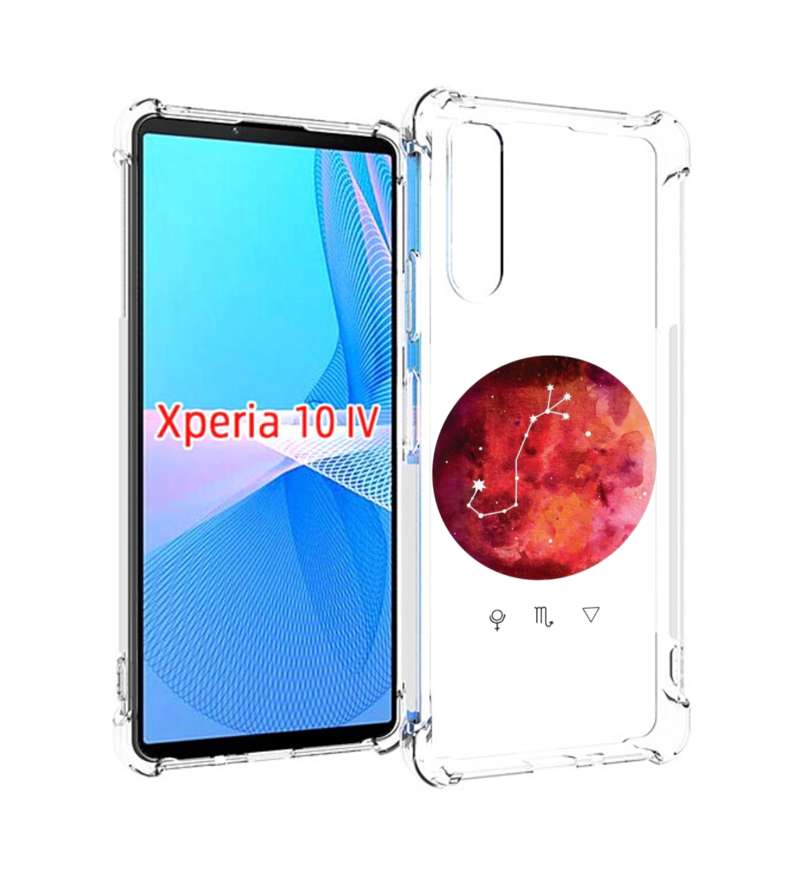 

Чехол MyPads знак зодиака скорпион 6 для Sony Xperia 10 IV (10-4), Прозрачный, Tocco