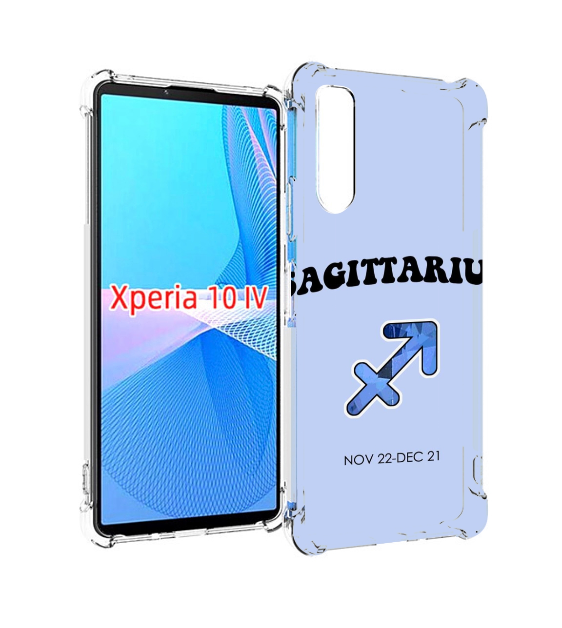 

Чехол MyPads знак зодиака стрелец 1 для Sony Xperia 10 IV (10-4), Прозрачный, Tocco