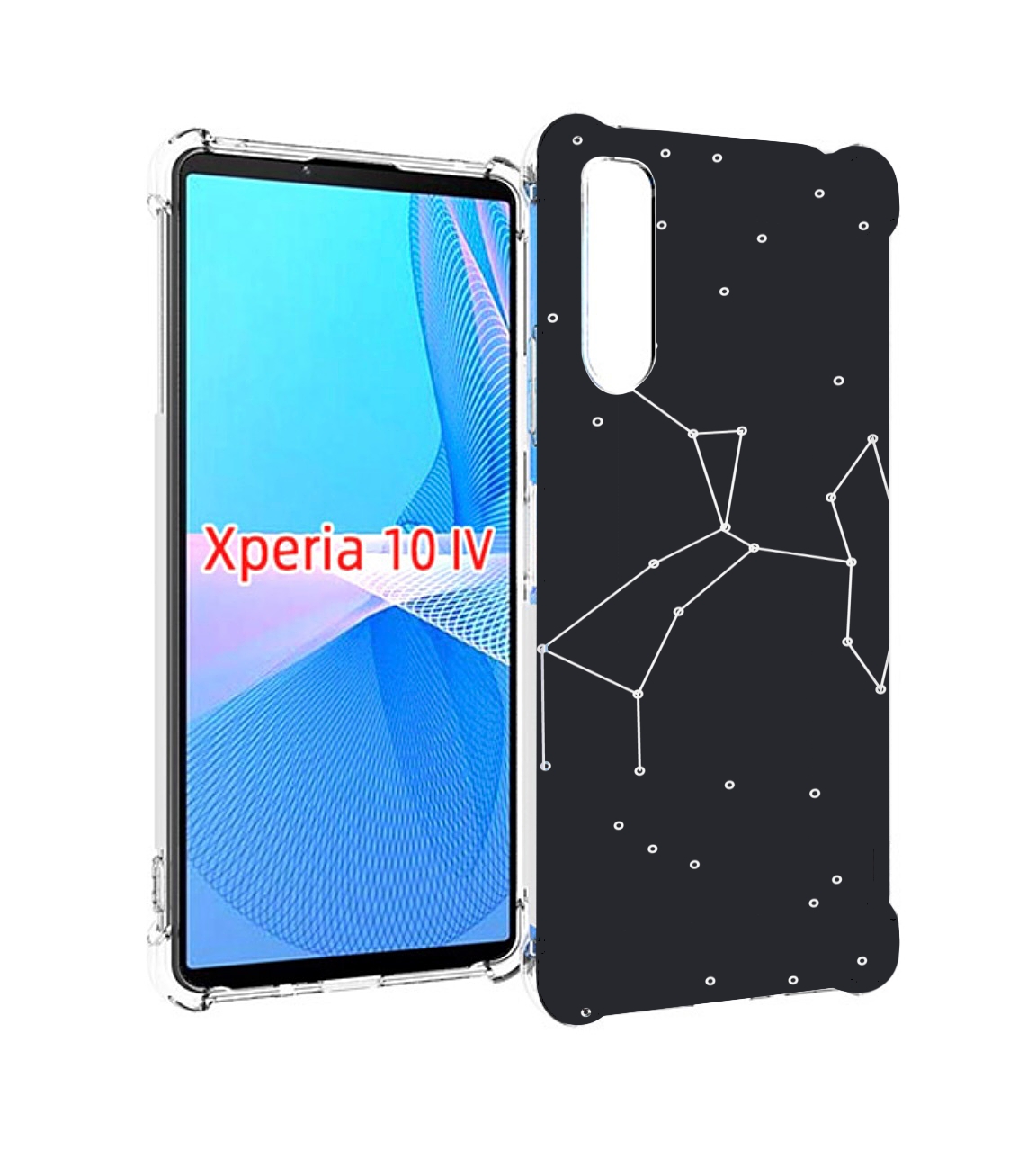 

Чехол MyPads знак зодиака стрелец 6 для Sony Xperia 10 IV (10-4), Прозрачный, Tocco