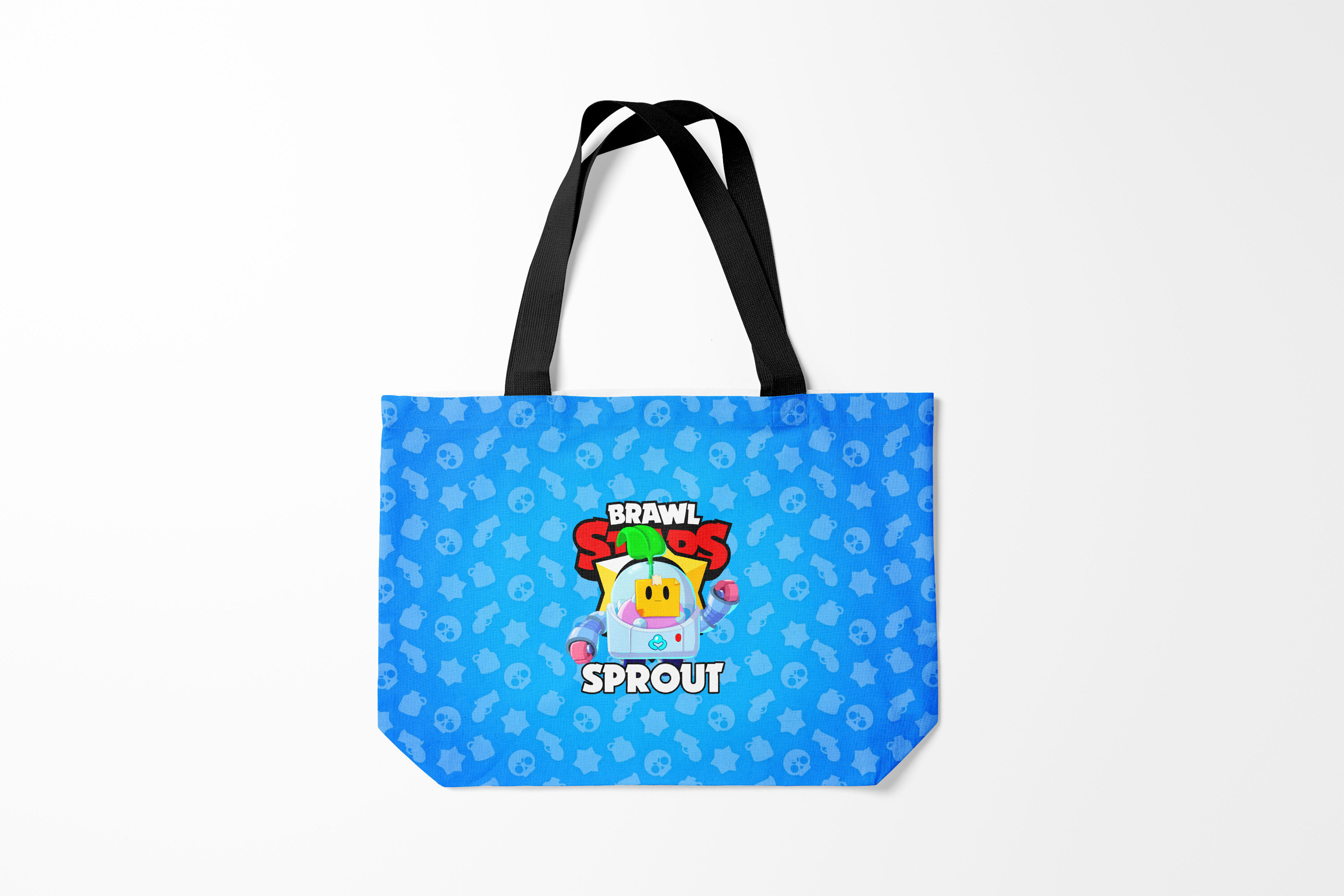 

Сумка шoппер унисекс Burnettie Brawl Stars SPROUT, голубой, Brawl Stars SPROUT