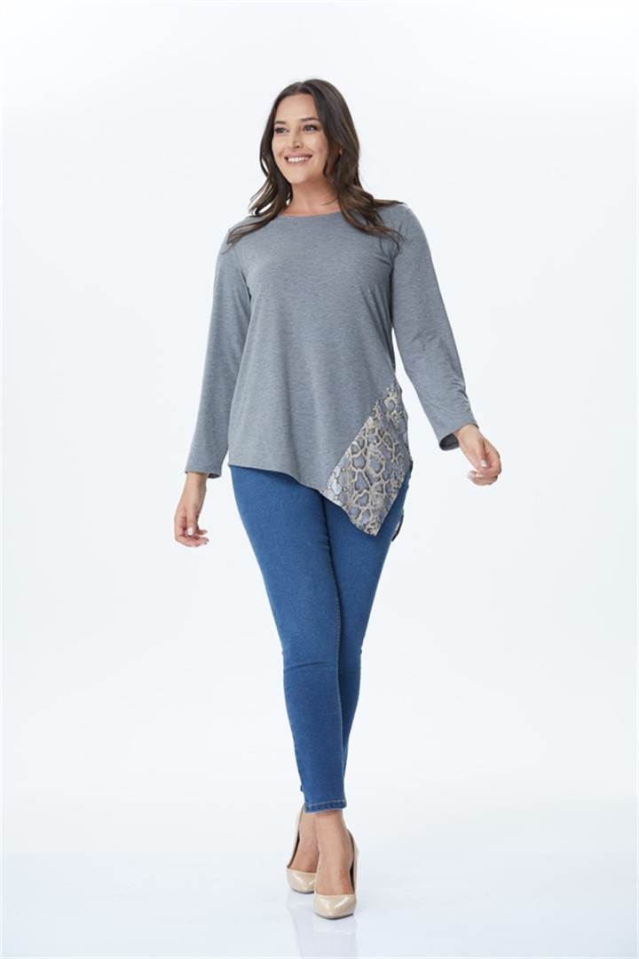 

Туника женская Myline 420 серая 3XL (доставка из-за рубежа), 420