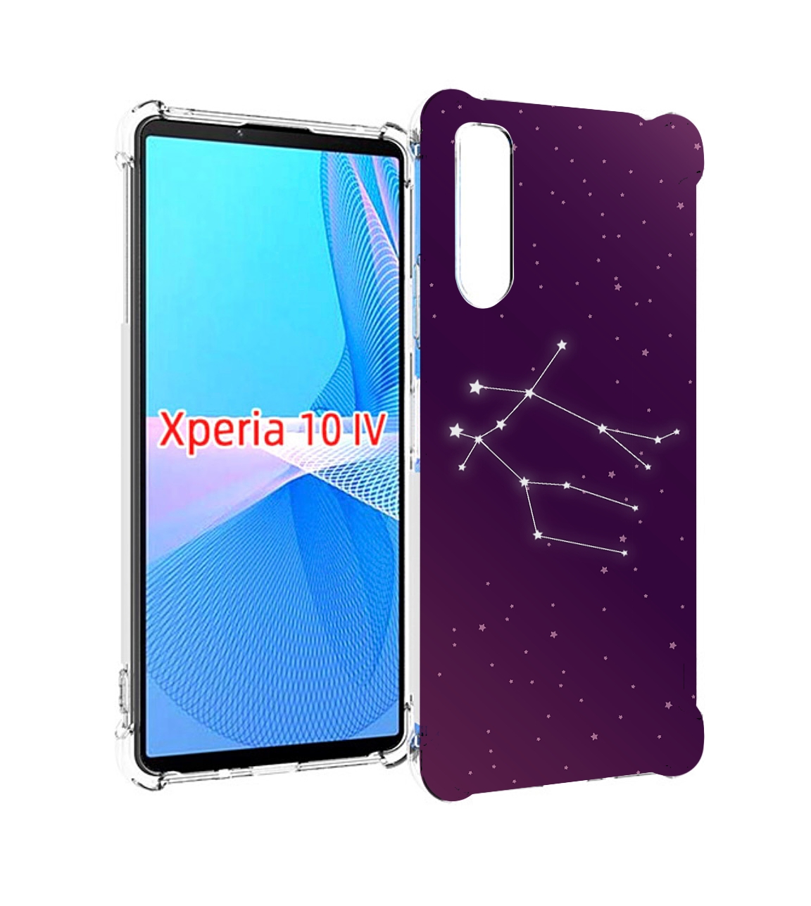 

Чехол MyPads знак-зодиака-близнецы-4 для Sony Xperia 10 IV (10-4), Прозрачный, Tocco
