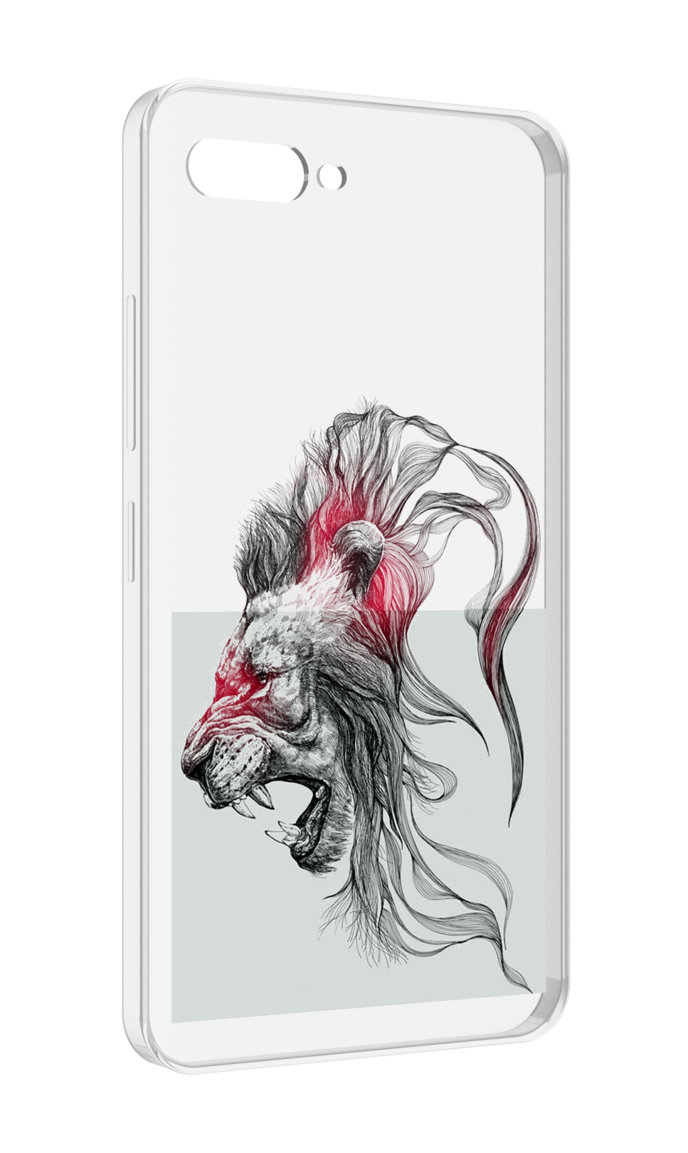 

Чехол MyPads разъяренный лев для ITEL A25 / ITEL A25 Pro / ITEL A35, Прозрачный, Tocco