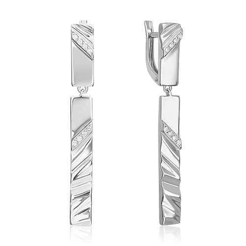 

Серьги подвески из серебра PLATINA jewelry 02-5070-00-401-0200, фианит, 02-5070-00-401-0200