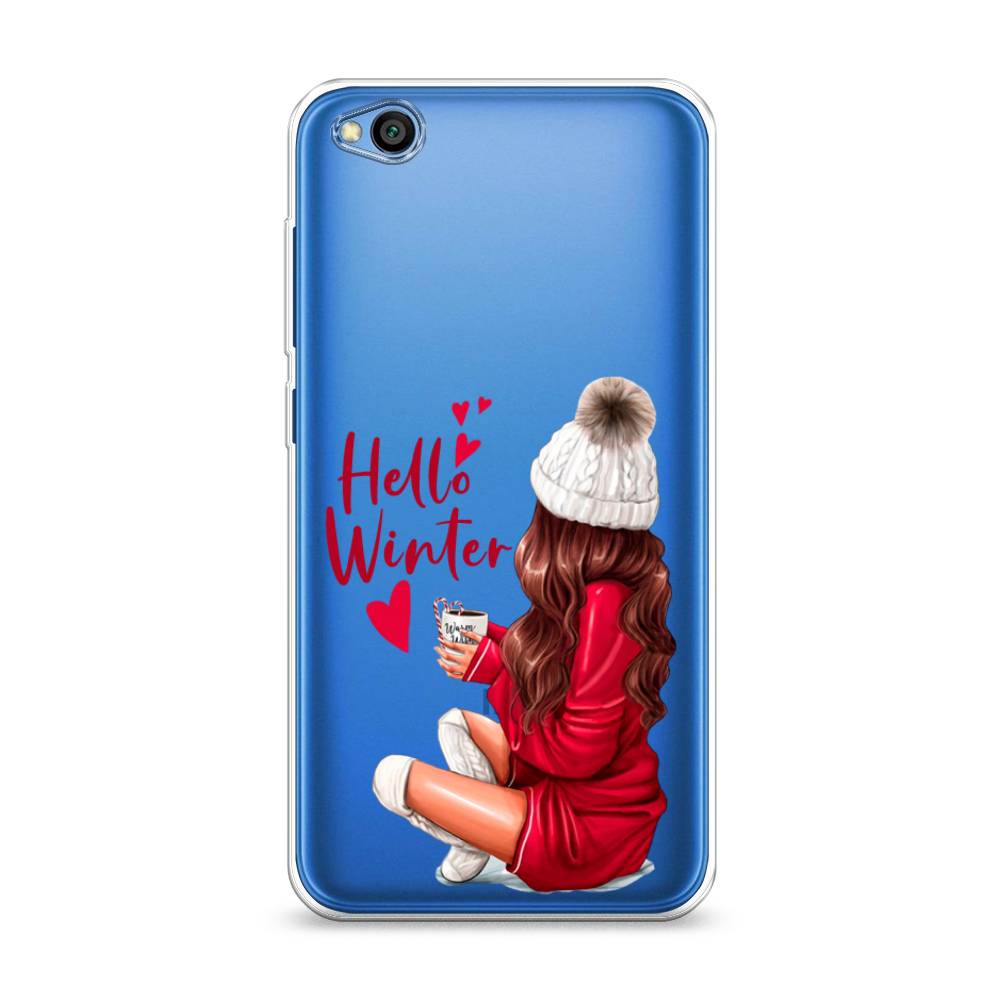 

Чехол на Xiaomi Redmi Go "Hello winter", Красный;белый;коричневый, 35150-5