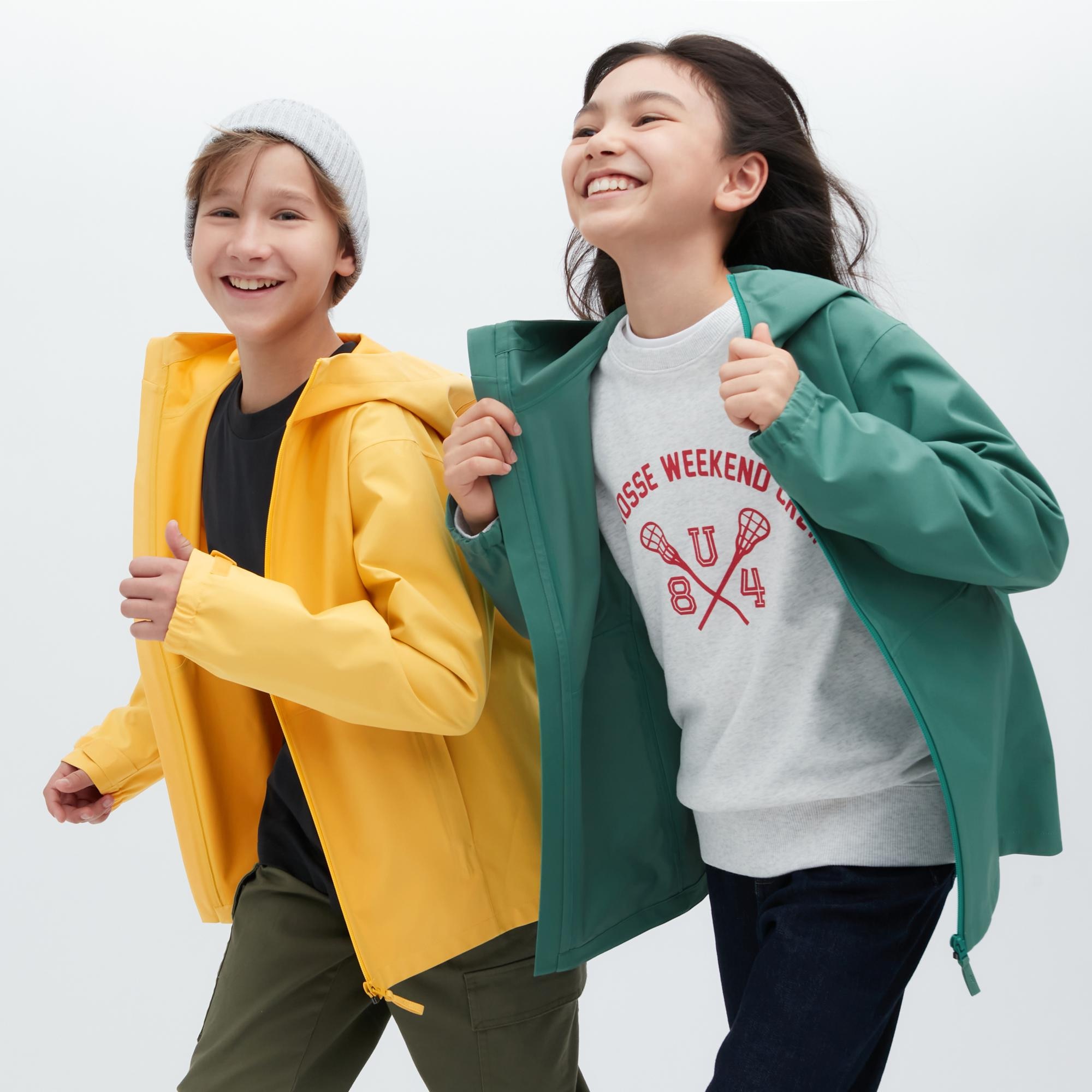 Ветровка детская UNIQLO 457609, Желтый, 7-8Y(130)