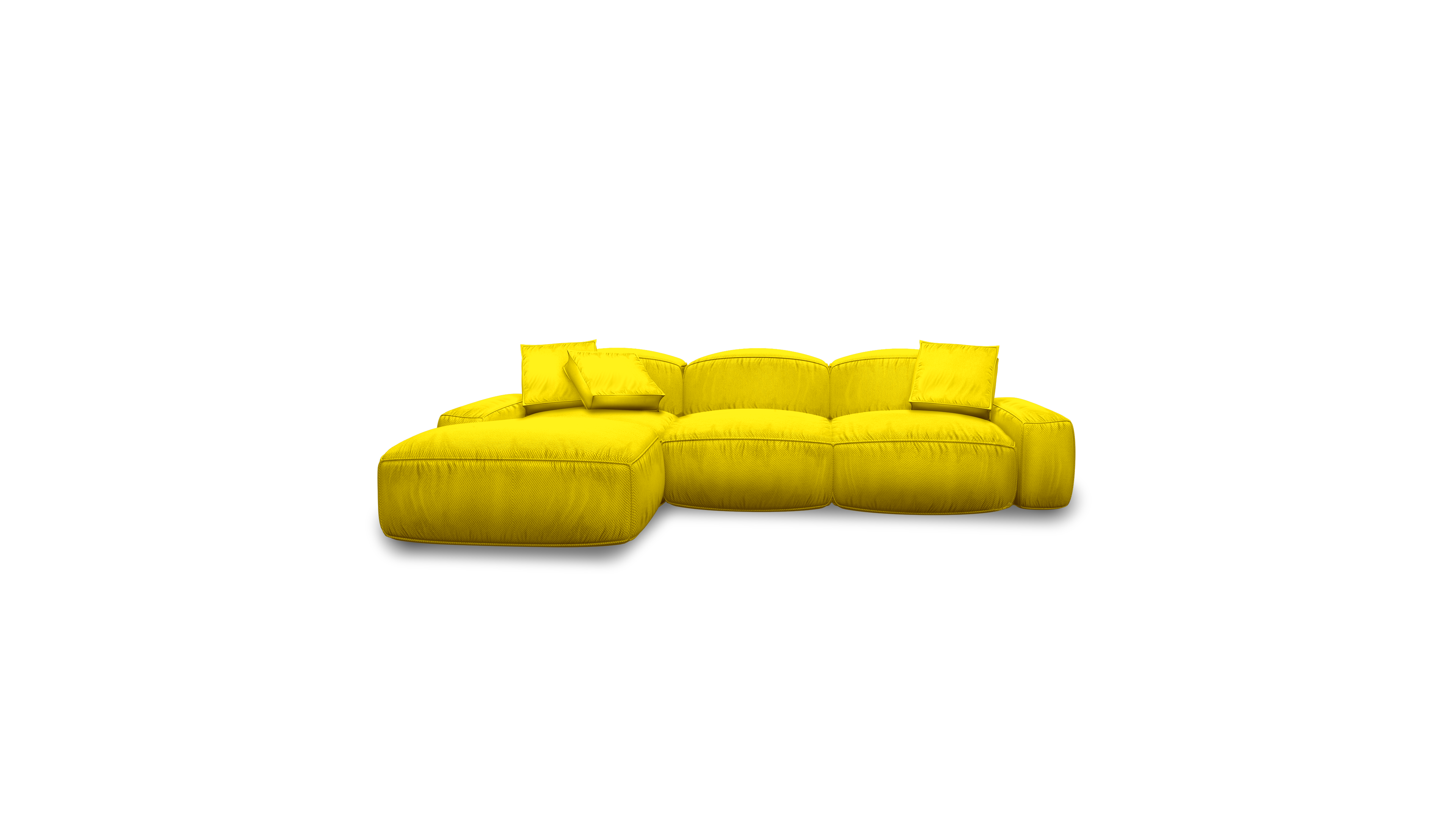 

Диван НЭНДО Bubble с оттоманкой Teddy 628 290x185x80, "Bubble" с оттоманкой