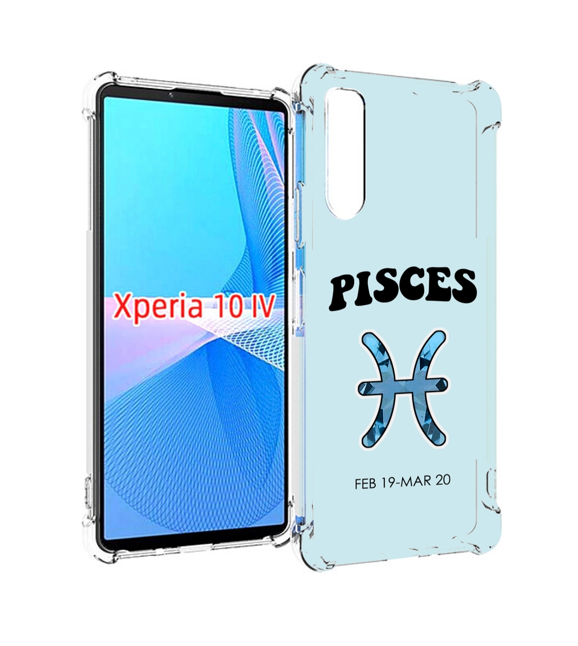 Чехол MyPads знак-зодиака-рыбы-3 для Sony Xperia 10 IV (10-4)