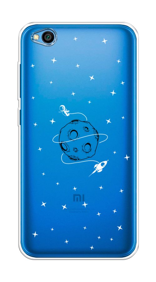 

Чехол на Xiaomi Redmi Go "Полет вокруг луны", Белый;серый;черный, 35150-2