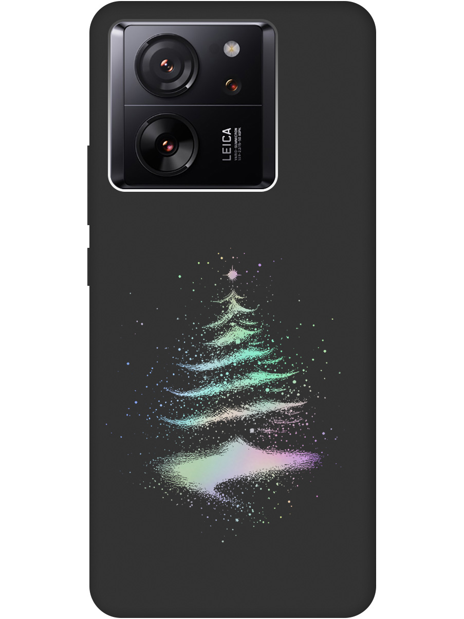 

Силиконовый чехол на Xiaomi 13T / 13T Pro с принтом "Елочка" матовый черный, Черный;серебристый, 776584841