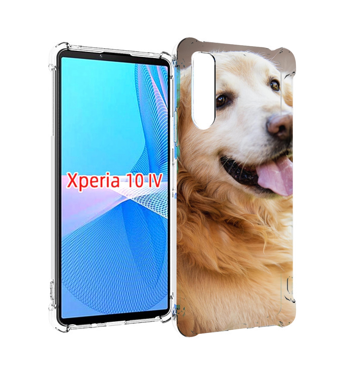 

Чехол MyPads золотистыи ретривер для Sony Xperia 10 IV (10-4), Прозрачный, Tocco