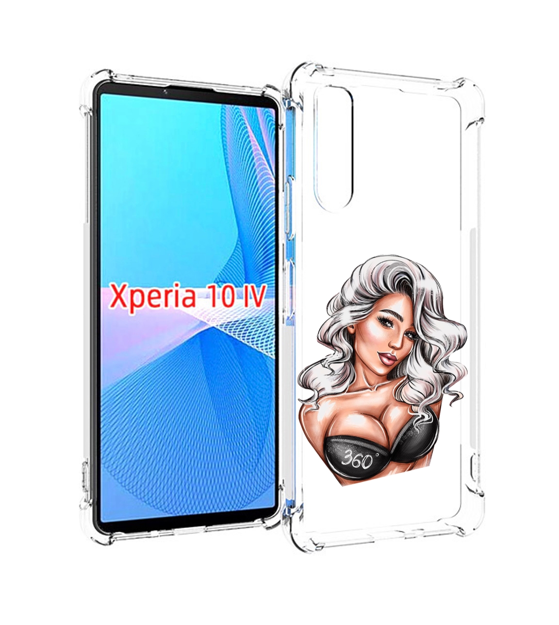 

Чехол MyPads ивлеева-рисунок женский для Sony Xperia 10 IV (10-4), Прозрачный, Tocco
