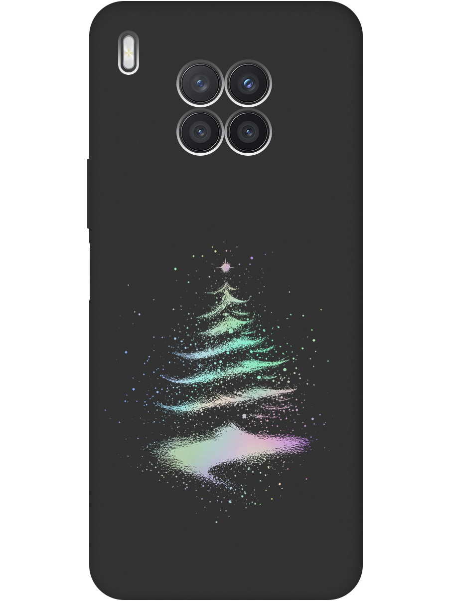 

Силиконовый чехол на Honor 50 Lite / Huawei Nova 8i с принтом "Елочка" матовый черный, Черный;серебристый, 732493841