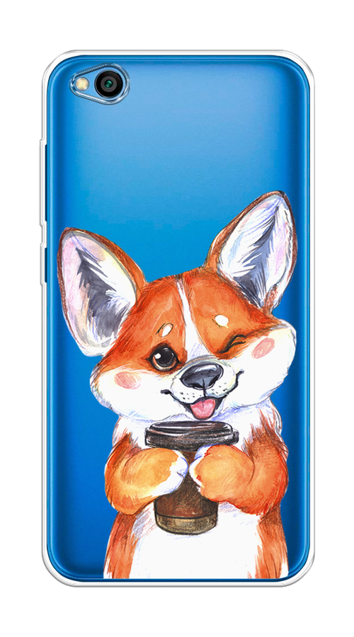 

Чехол на Xiaomi Redmi Go "Корги с кофе", Оранжевый;белый, 35150-4