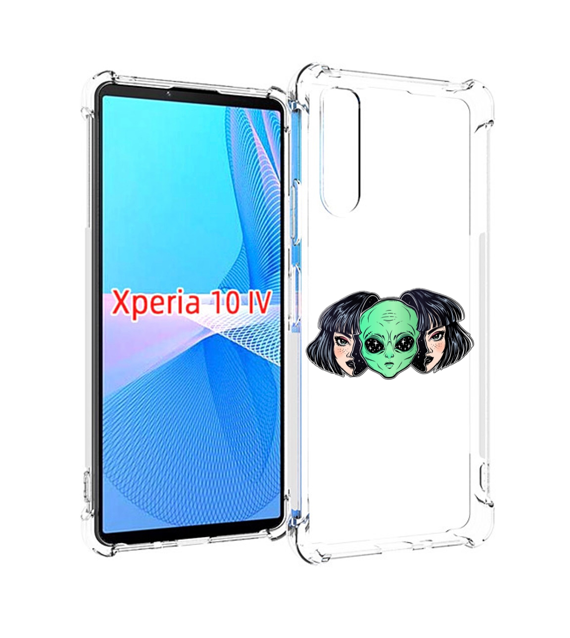 

Чехол MyPads инопланетянин в девочке женский для Sony Xperia 10 IV (10-4), Прозрачный, Tocco