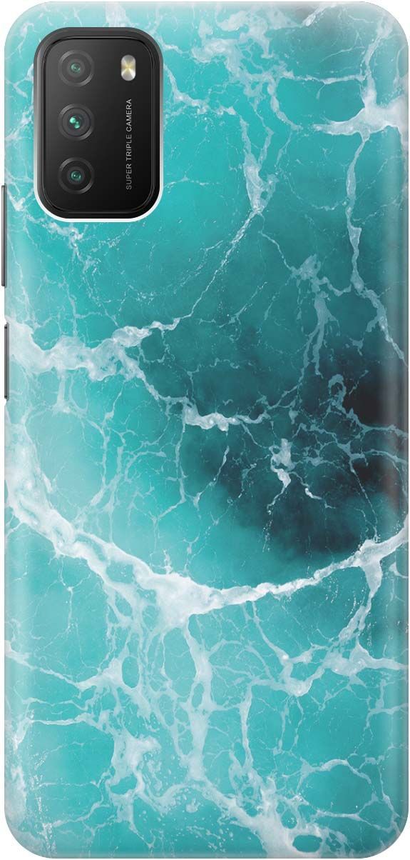 

Чехол на Xiaomi Redmi 9T "Лазурный океан", Белый;зеленый, 314