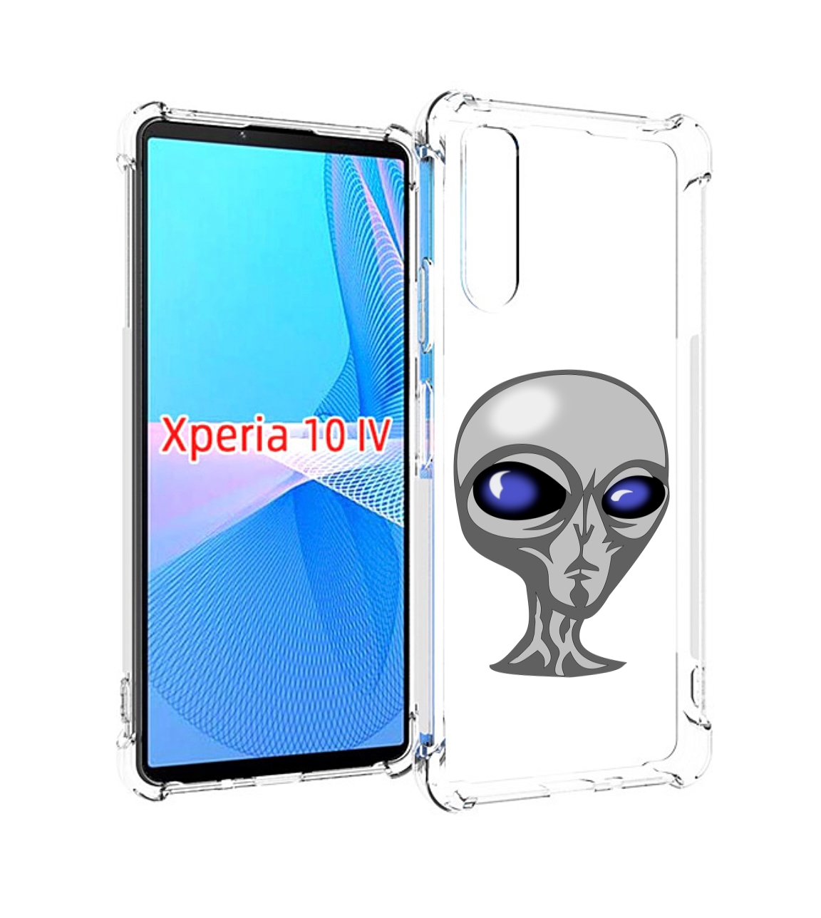 

Чехол MyPads инопланетянин для Sony Xperia 10 IV (10-4), Прозрачный, Tocco