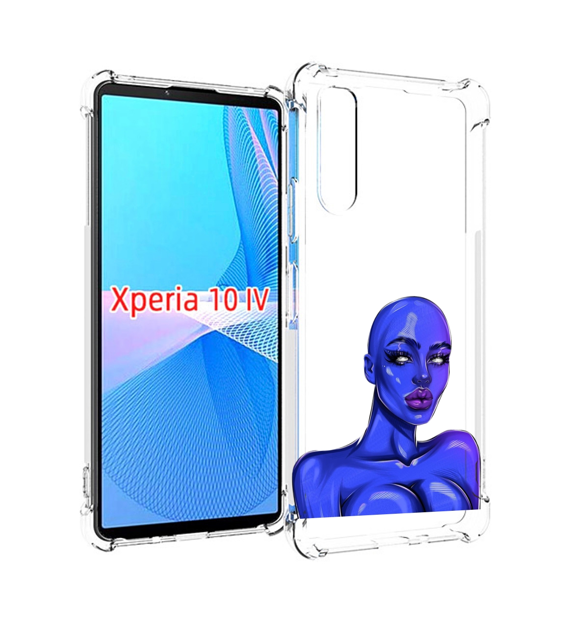 

Чехол MyPads инопланетянка для Sony Xperia 10 IV (10-4), Прозрачный, Tocco