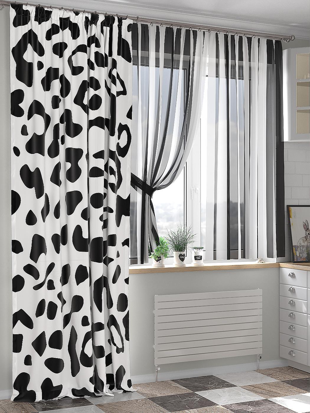 

Комплекты штор AT HOME Фанквиар высота 240 см, ширина 150 см, Белый, 549003