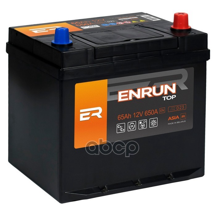 

Аккумулятор Enrun Jis Top 65 А/Ч Обратная R+ D23 230x179x225 En650 А ENRUN арт. EPA650