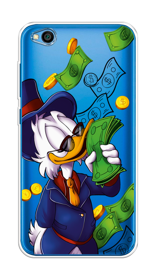 

Чехол на Xiaomi Redmi Go "Scrooge McDuck with Money", Синий;зеленый;белый, 35150-6