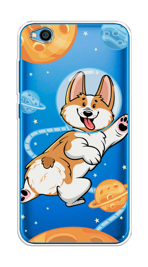 

Чехол на Xiaomi Redmi Go "Корги-космонавт", Голубой;бежевый;белый, 35150-1